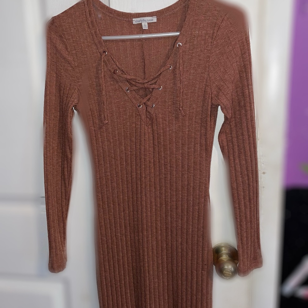Strappy Sweater Dress